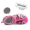 image:imageDREAM PAIRS Boys Girls Outdoor Summer Sport Athletic Sandals for ToddlerLittleBig KidFuchsiaShellPink