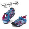 image:imageDREAM PAIRS Boys Girls Outdoor Summer Sport Athletic Sandals for ToddlerLittleBig KidNavyFuchsiaMint
