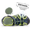 image:imageDREAM PAIRS Boys Girls Outdoor Summer Sport Athletic Sandals for ToddlerLittleBig KidNavyNeon Green