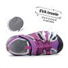 image:imageDREAM PAIRS Boys Girls Outdoor Summer Sport Athletic Sandals for ToddlerLittleBig KidPurpleFuchsiaLightGrey
