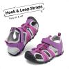 image:imageDREAM PAIRS Boys Girls Outdoor Summer Sport Athletic Sandals for ToddlerLittleBig KidPurpleFuchsiaLightGrey