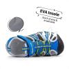 image:imageDREAM PAIRS Boys Girls Outdoor Summer Sport Athletic Sandals for ToddlerLittleBig KidRoyalNeonGreenLightGrey