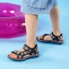 image:imageDREAM PAIRS Boys Girls Sandals Kids Adventurous LightWeight Adjustable Straps Summer Water Shoes ToddlerLittle KidBig KidBlackBlue