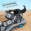 image:imageDREAM PAIRS Boys Girls Sandals Kids Adventurous LightWeight Adjustable Straps Summer Water Shoes ToddlerLittle KidBig KidBlackBlue