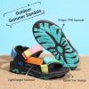 image:imageDREAM PAIRS Boys Girls Sandals Kids Adventurous LightWeight Adjustable Straps Summer Water Shoes ToddlerLittle KidBig KidGreenBlueYellow