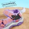 image:imageDREAM PAIRS Boys Girls Sandals Kids Adventurous LightWeight Adjustable Straps Summer Water Shoes ToddlerLittle KidBig KidLavenderOrange
