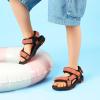 image:imageDREAM PAIRS Boys Girls Sandals Kids Adventurous LightWeight Adjustable Straps Summer Water Shoes ToddlerLittle KidBig KidOrangeBlack