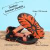 image:imageDREAM PAIRS Boys Girls Sandals Kids Adventurous LightWeight Adjustable Straps Summer Water Shoes ToddlerLittle KidBig KidOrangeBlack