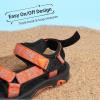 image:imageDREAM PAIRS Boys Girls Sandals Kids Adventurous LightWeight Adjustable Straps Summer Water Shoes ToddlerLittle KidBig KidOrangeBlack