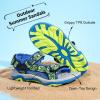 image:imageDREAM PAIRS Boys Girls Sandals Kids Adventurous LightWeight Adjustable Straps Summer Water Shoes ToddlerLittle KidBig KidRoyalNeonGreen