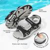 image:imageDREAM PAIRS Boys Girls Sandals Kids Athletic Summer Sports Water Shoes for ToddlerLittle KidBig KidBlackLightGrey