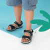 image:imageDREAM PAIRS Boys Girls Sandals Kids Athletic Summer Sports Water Shoes for ToddlerLittle KidBig KidBlackLightGrey