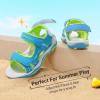 image:imageDREAM PAIRS Boys Girls Sandals Kids Athletic Summer Sports Water Shoes for ToddlerLittle KidBig KidBlueGreen