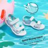 image:imageDREAM PAIRS Boys Girls Sandals Kids Athletic Summer Sports Water Shoes for ToddlerLittle KidBig KidBlueWhite