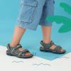 image:imageDREAM PAIRS Boys Girls Sandals Kids Athletic Summer Sports Water Shoes for ToddlerLittle KidBig KidDarkGreyNeonGreenBlue
