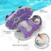 image:imageDREAM PAIRS Boys Girls Sandals Kids Athletic Summer Sports Water Shoes for ToddlerLittle KidBig KidPurpleFuchsiaLightGrey