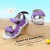 image:imageDREAM PAIRS Boys Girls Sandals Kids Athletic Summer Sports Water Shoes for ToddlerLittle KidBig KidPurpleFuchsiaLightGrey