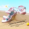 image:imageDREAM PAIRS Boys Girls Sandals Kids Athletic Summer Sports Water Shoes for ToddlerLittle KidBig KidRainbowPinkpu