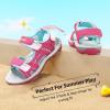 image:imageDREAM PAIRS Boys Girls Sandals Kids Athletic Summer Sports Water Shoes for ToddlerLittle KidBig KidRoseRed