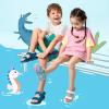 image:imageDREAM PAIRS Boys Girls Sandals Summer Outdoor Athletic Kids Sport Water Shoes for ToddlerLittle KidNavyBlueDinosaur