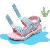 image:imageDREAM PAIRS Boys Girls Sandals Summer Outdoor Athletic Kids Sport Water Shoes for ToddlerLittle KidPinkBlueFlamingo