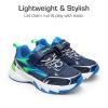 image:imageDREAM PAIRS Boys Girls Shoes Kids Tennis Athletic Running Footwear Breathable Walking Sneakers for LittleBig KidNavyNeon Green