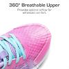 image:imageDREAM PAIRS Boys Girls Shoes Kids Tennis Athletic Running Footwear Lace Up Walking DuraPlay Breathable Lightweight Sneakers for LittleBig KidPurplePink