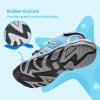 image:imageDREAM PAIRS Boys Girls Summer Outdoor Athletic Sport Sandals Walking Hiking Hook and Loop Adjustable Multicolor for ToddlerLittleBig KidsBabyBluePink
