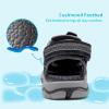 image:imageDREAM PAIRS Boys Girls Summer Outdoor Athletic Sport Sandals Walking Hiking Hook and Loop Adjustable Multicolor for ToddlerLittleBig KidsBlackDarkGrey