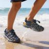 image:imageDREAM PAIRS Boys Girls Summer Outdoor Athletic Sport Sandals Walking Hiking Hook and Loop Adjustable Multicolor for ToddlerLittleBig KidsDark Blue