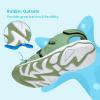 image:imageDREAM PAIRS Boys Girls Summer Outdoor Athletic Sport Sandals Walking Hiking Hook and Loop Adjustable Multicolor for ToddlerLittleBig KidsGreen