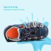 image:imageDREAM PAIRS Boys Girls Summer Outdoor Athletic Sport Sandals Walking Hiking Hook and Loop Adjustable Multicolor for ToddlerLittleBig KidsNavyLightGreyOrange
