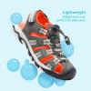 image:imageDREAM PAIRS Boys Girls Summer Outdoor Athletic Sport Sandals Walking Hiking Hook and Loop Adjustable Multicolor for ToddlerLittleBig KidsOliveGreenBeigeOrange