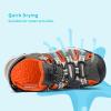 image:imageDREAM PAIRS Boys Girls Summer Outdoor Athletic Sport Sandals Walking Hiking Hook and Loop Adjustable Multicolor for ToddlerLittleBig KidsOliveGreenBeigeOrange