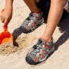 image:imageDREAM PAIRS Boys Girls Summer Outdoor Athletic Sport Sandals Walking Hiking Hook and Loop Adjustable Multicolor for ToddlerLittleBig KidsOliveGreenBeigeOrange