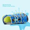 image:imageDREAM PAIRS Boys Girls Summer Outdoor Athletic Sport Sandals Walking Hiking Hook and Loop Adjustable Multicolor for ToddlerLittleBig KidsRoyalBlueGreyNeonGreen
