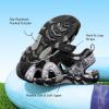 image:imageDREAM PAIRS Boys Girls Summer Outdoor Athletic Sport Sandals for ToddlerLittleBig KidBlackGrey