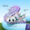 image:imageDREAM PAIRS Boys Girls Summer Outdoor Athletic Sport Sandals for ToddlerLittleBig KidLight GreyPurple