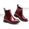 image:imageDREAM PAIRS Girls Ankle Boots with Side Zipper Chelsea Booties Low Heels Girl Fashion Shoes for ToddlerLittle KidBig KidBurgundy