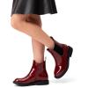 image:imageDREAM PAIRS Girls Ankle Boots with Side Zipper Chelsea Booties Low Heels Girl Fashion Shoes for ToddlerLittle KidBig KidBurgundy