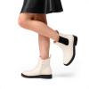 image:imageDREAM PAIRS Girls Ankle Boots with Side Zipper Chelsea Booties Low Heels Girl Fashion Shoes for ToddlerLittle KidBig KidWhiteBlack