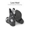 image:imageDREAM PAIRS Girls Cowgirl Boots Mid Calf Glitter Cowboy Western Boots Toddler Girls Star Riding ShoesBlack