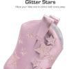 image:imageDREAM PAIRS Girls Cowgirl Boots Mid Calf Glitter Cowboy Western Boots Toddler Girls Star Riding ShoesPink