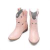 image:imageDREAM PAIRS Girls Cowgirl Boots Mid Calf Glitter Cowboy Western Boots Toddler Girls Star Riding ShoesPinkholes