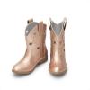 image:imageDREAM PAIRS Girls Cowgirl Boots Mid Calf Glitter Cowboy Western Boots Toddler Girls Star Riding ShoesRose Goldholes