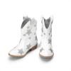 image:imageDREAM PAIRS Girls Cowgirl Boots Mid Calf Glitter Cowboy Western Boots Toddler Girls Star Riding ShoesWhite
