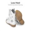 image:imageDREAM PAIRS Girls Cowgirl Boots Mid Calf Glitter Cowboy Western Boots Toddler Girls Star Riding ShoesWhite