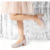 image:imageDREAM PAIRS Girls Dress Shoes Chunky High Heels Ankle Strap Party Wedding Princess Pump for Little Big KidGold