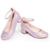 image:imageDREAM PAIRS Girls Dress Shoes Chunky High Heels Ankle Strap Party Wedding Princess Pump for Little Big KidPink
