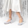 image:imageDREAM PAIRS Girls Dress Shoes Chunky High Heels Ankle Strap Party Wedding Princess Pump for Little Big KidSilver
